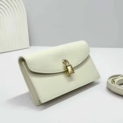 Replica Loro Piana Extra Pochette Calfskin Whisper White - Image 5