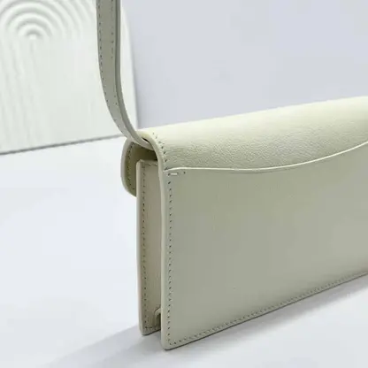 Replica Loro Piana Extra Pochette Calfskin Whisper White - Image 2