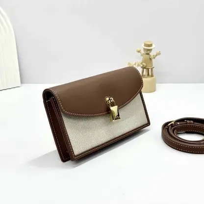 Replica Loro Piana Extra Pochette Cotton Natural/Caramel Sugar - Image 5
