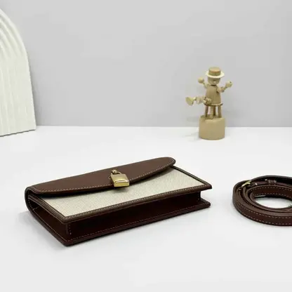 Replica Loro Piana Extra Pochette Cotton Natural/Caramel Sugar - Image 8