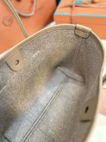 Replica Loro Piana Small Ghiera Shopper Bag Dried Taragon - Image 9