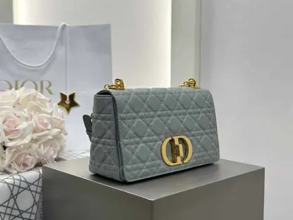 Replica Dior Medium Caro Bag in Gray - Image 2