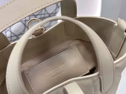Replica Dior Toujours Vertical Nano Tote Bag in Beige - Image 13