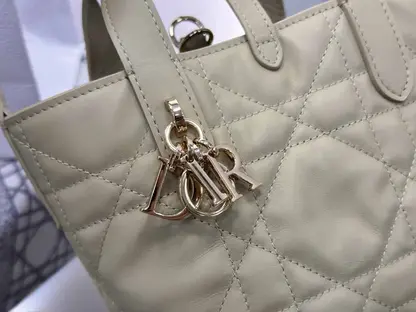 Replica Dior Toujours Vertical Nano Tote Bag in Beige - Image 14