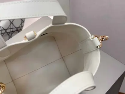 Replica Dior Toujours Vertical Nano Tote Bag in White - Image 10