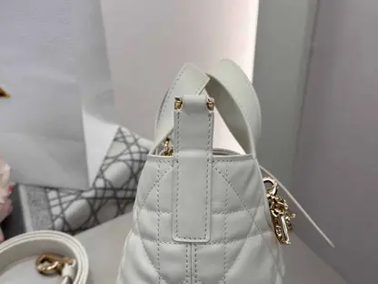 Replica Dior Toujours Vertical Nano Tote Bag in White - Image 12