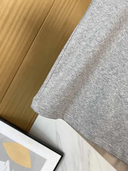Replica Miu Miu grey Seamless mélange T-shirt - Image 6