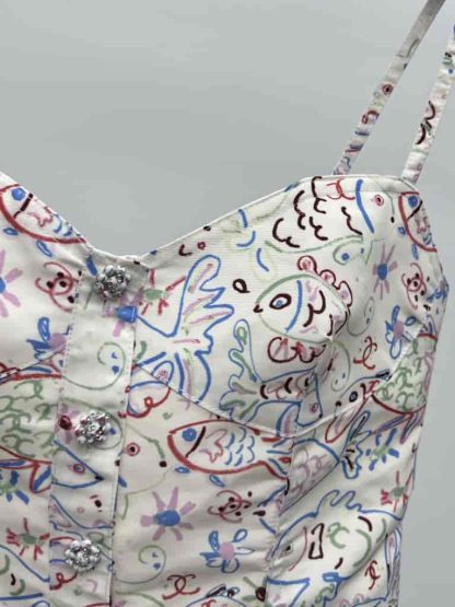 Replica Chanel Top Cruise Fish Pattern Shirt 2025 - Image 2