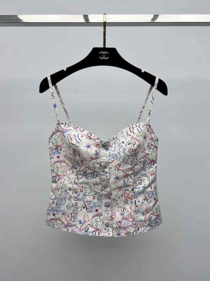 Replica Chanel Top Cruise Fish Pattern Shirt 2025 - Image 3