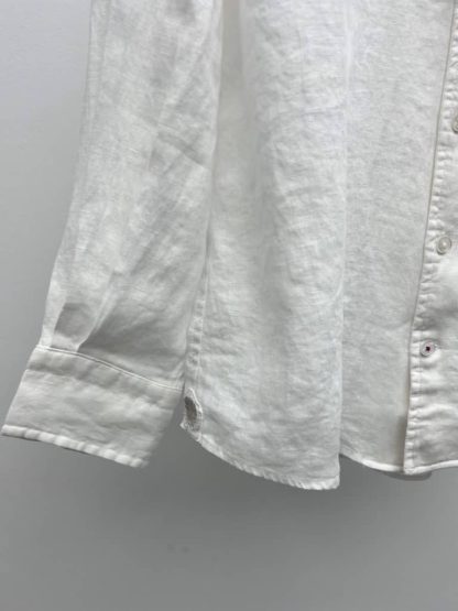 Replica Loro Piana Linen André Shirt in White - Image 7