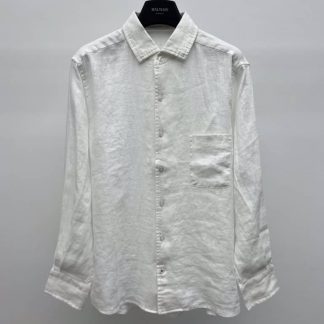 Replica Loro Piana Linen André Shirt in White