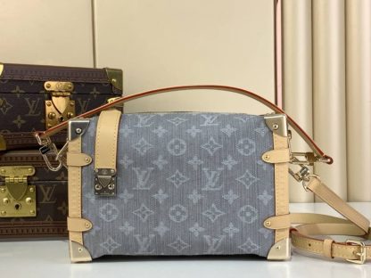 Replica Louis Vuitton Side Trunk MM M13285 in Denim Grey