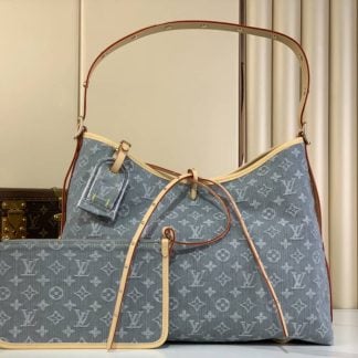 Replica Louis Vuitton CarryAll MM M13289 in Denim Grey