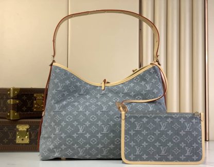 Replica Louis Vuitton CarryAll MM M13289 in Denim Grey - Image 3