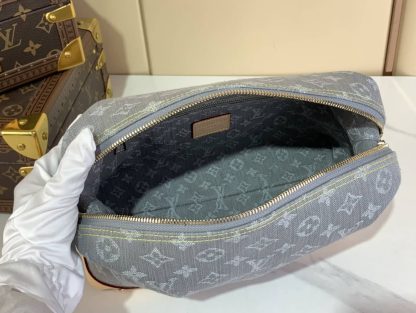 Replica Louis Vuitton Cosmetic Pouch GM M13750 in Denim Grey - Image 4
