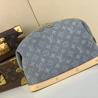 Replica Louis Vuitton Cosmetic Pouch GM M13750 in Denim Grey
