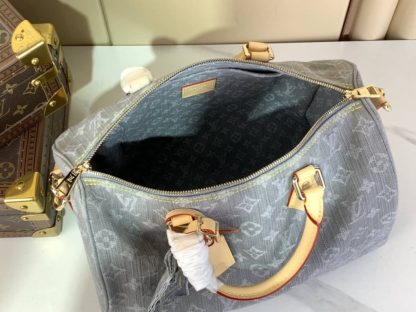 Replica Louis Vuitton Speedy Soft 30 in Denim Grey M13344 - Image 7