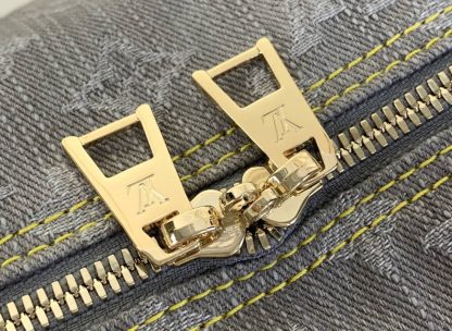 Replica Louis Vuitton Speedy Soft 30 in Denim Grey M13344 - Image 4
