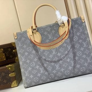 Replica Louis Vuitton OnTheGo MM M13189 in Denim Grey