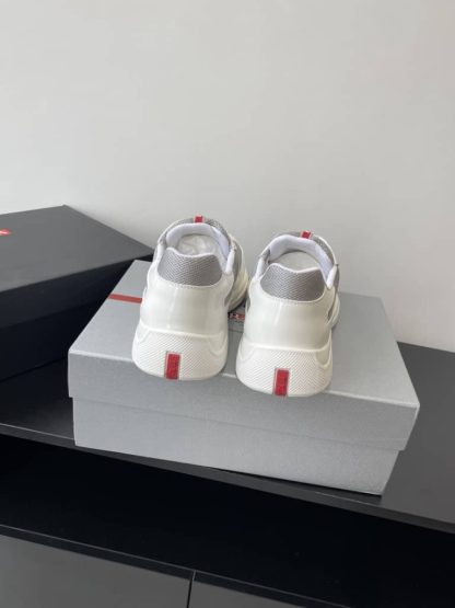 Replica Patent leather and technical fabric Prada America's Cup sneakers White - Image 3