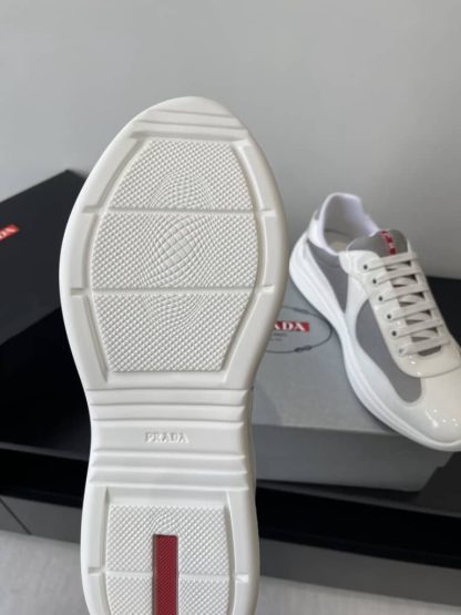 Replica Patent leather and technical fabric Prada America's Cup sneakers White - Image 9