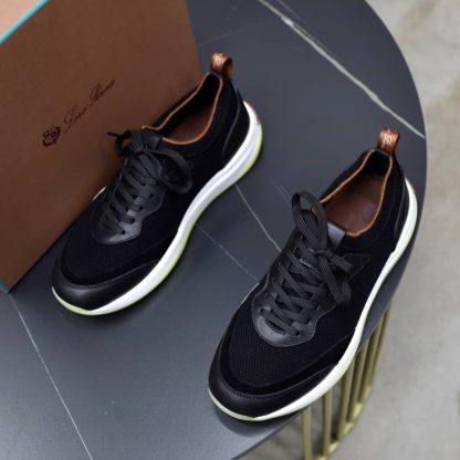 Replica Loro Piana 410 LP Walk Wish Sneaker in Caviar - Image 3
