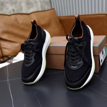 Replica Loro Piana 410 LP Walk Wish Sneaker in Caviar - Image 8