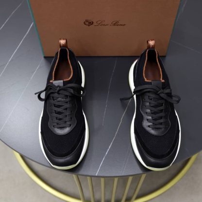 Replica Loro Piana 410 LP Walk Wish Sneaker in Caviar - Image 7