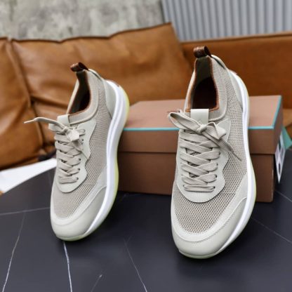 Replica Loro Piana 410 LP Walk Wish Sneaker in Grey - Image 4