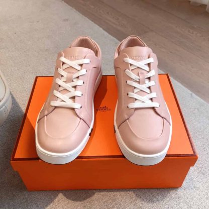 Replica Hermes Kid Sneaker 2025 Men Women in pink - Image 5