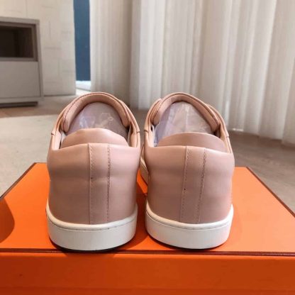Replica Hermes Kid Sneaker 2025 Men Women in pink - Image 4