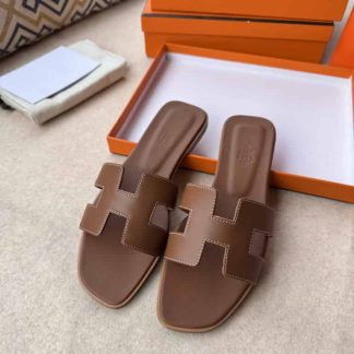 Replica Hermes Oran sandal Women in Gold