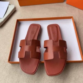 Replica Hermes Oran sandal Women in Red