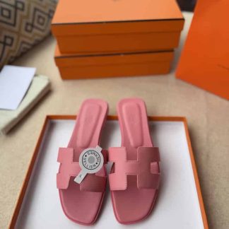 Replica Hermes Oran sandal Women in Rose