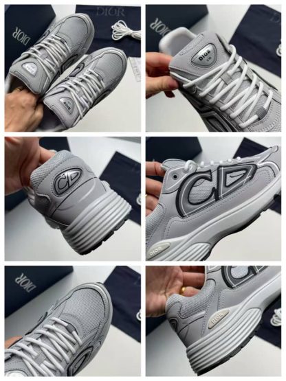 Replica Dior Men's B30 Countdown Sneaker In Grey - Image 3