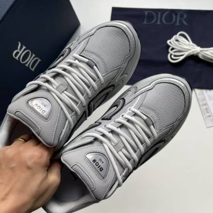 Replica Dior Men's B30 Countdown Sneaker In Grey - Image 4
