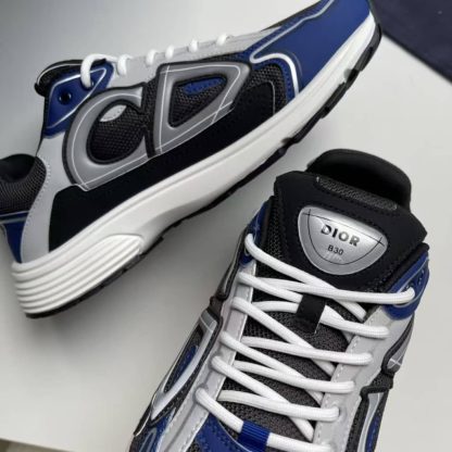 Replica Dior Men's B30 Countdown Sneaker In Blue - Image 3