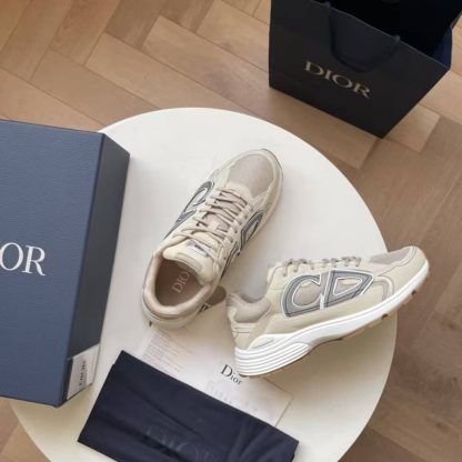 Replica Dior Men's B30 Countdown Sneaker In Cream - Image 3
