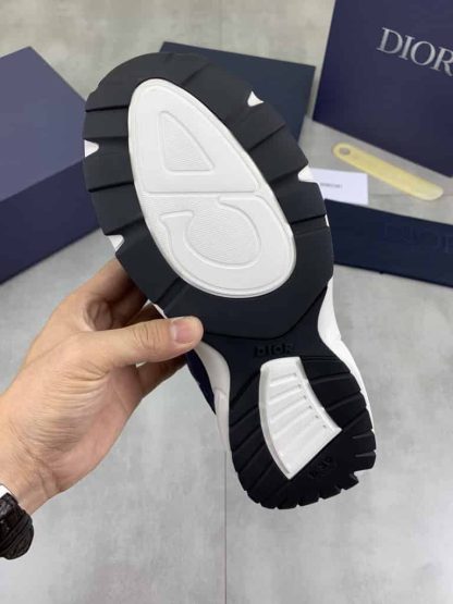 Replica Dior B30 Countdown Sneaker in Navy Blue Suede - Image 6