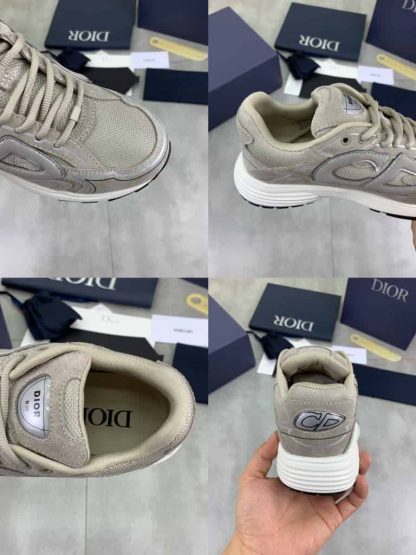 Replica Dior B30 Countdown Sneaker in Gray Suede - Image 4