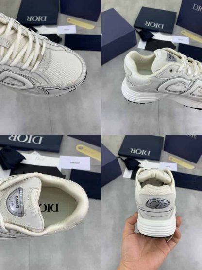 Replica Dior B30 Countdown Sneaker in Ecru Suede - Image 4