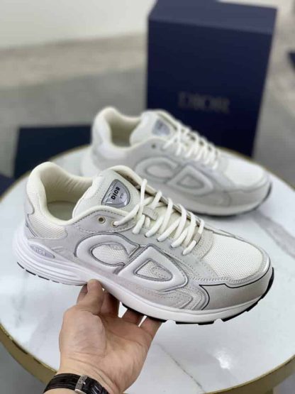 Replica Dior B30 Countdown Sneaker in Ecru Suede - Image 9