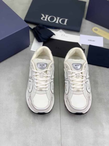 Replica Dior B30 Countdown Sneaker in Ecru Suede - Image 2