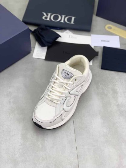 Replica Dior B30 Countdown Sneaker in Ecru Suede - Image 3