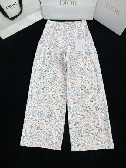 Replica Chanel Denim Cruise Fish Pattern Pants 2025 - Image 13