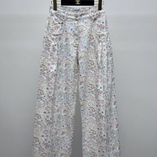 Replica Chanel Top Cruise Fish Pattern Pants 2025