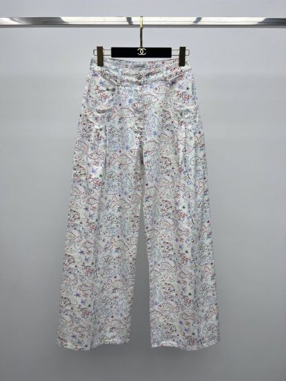 Replica Chanel Top Cruise Fish Pattern Pants 2025