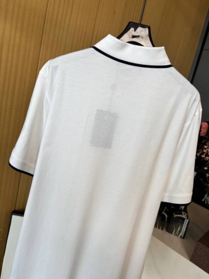 Replica Loro Piana Men's The Gift of Kings® Polo Shirt in White - Image 4