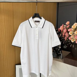 Replica Loro Piana Men's The Gift of Kings® Polo Shirt in White