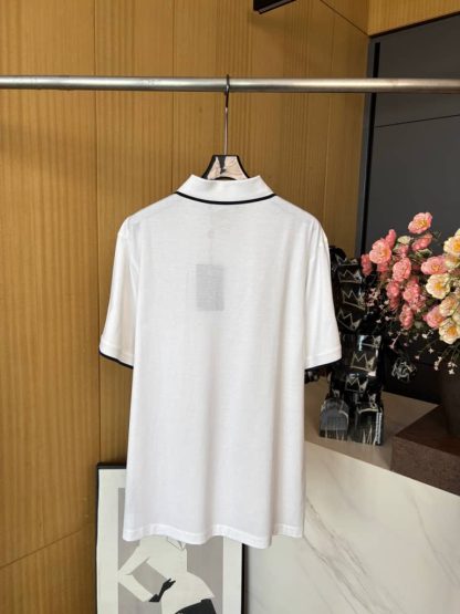 Replica Loro Piana Men's The Gift of Kings® Polo Shirt in White - Image 3